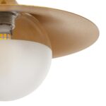 GLOBOSTAR® JOLIET 999-0042 Μοντέρνο Κρεμαστό Φωτιστικό Οροφής με Ντουί 1 x G9 AC 220-240V IP20 - Μαύρο & Χρυσό - Μ20 x Π20 x Y43cm - Image 8