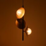 GLOBOSTAR® JOLIET 999-0046 Μοντέρνο Κρεμαστό Φωτιστικό Οροφής με Ντουί 3 x G9 AC 220-240V IP20 - Μαύρο & Χρυσό - Μ27 x Π27 x Y62cm - Image 2