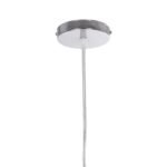 GLOBOSTAR® LAMP 999-0056 Μοντέρνο Κρεμαστό Φωτιστικό Οροφής με Ντουί 1 x E27 AC 220-240V IP20 - Διάφανο, Χρυσό & Ασημί - Μ15 x Π15 x Υ27cm - Image 9