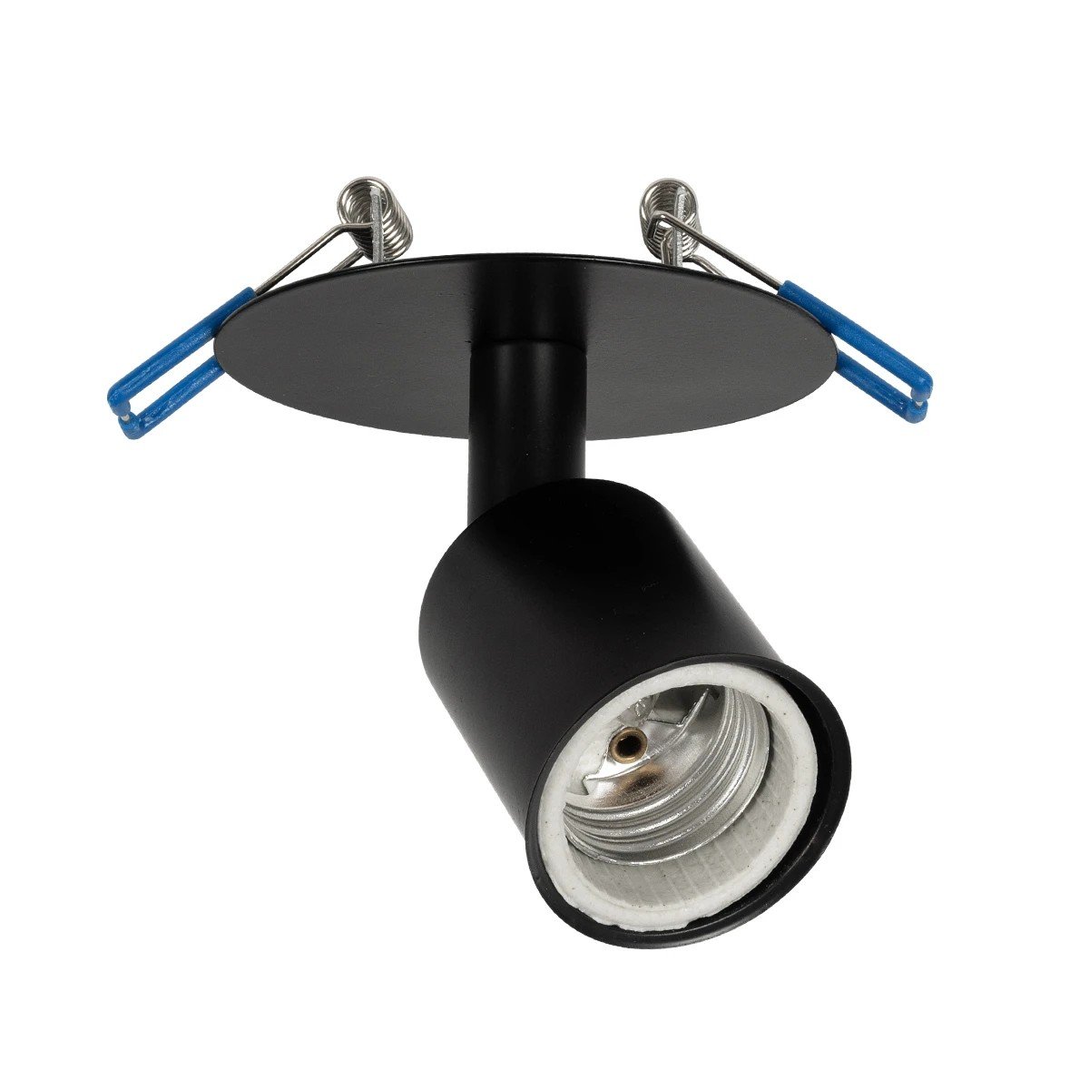 999_0058_0 GLOBOSTAR® SARA 999-0058 Χωνευτό Φωτιστικό Οροφής με Ντουί 1 x E27 AC 220-240V IP20 - Μαύρο - Μ8.5 x Π8.5 x Υ11cm - Image 1