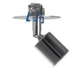 GLOBOSTAR® SARA 999-0059 Χωνευτό Φωτιστικό Οροφής με Ντουί 1 x E27 AC 220-240V IP20 - Ασημί - Μ8.5 x Π8.5 x Υ11cm - Image 4