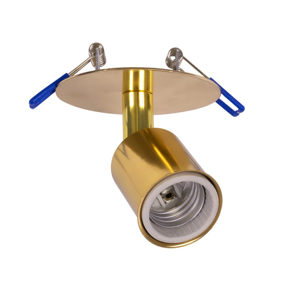 999_0060_0 GLOBOSTAR® SARA 999-0060 Χωνευτό Φωτιστικό Οροφής με Ντουί 1 x E27 AC 220-240V IP20 - Χρυσό - Μ8.5 x Π8.5 x Υ11cm - Image 1