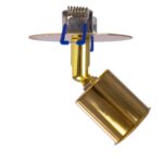 GLOBOSTAR® SARA 999-0060 Χωνευτό Φωτιστικό Οροφής με Ντουί 1 x E27 AC 220-240V IP20 - Χρυσό - Μ8.5 x Π8.5 x Υ11cm - Image 4