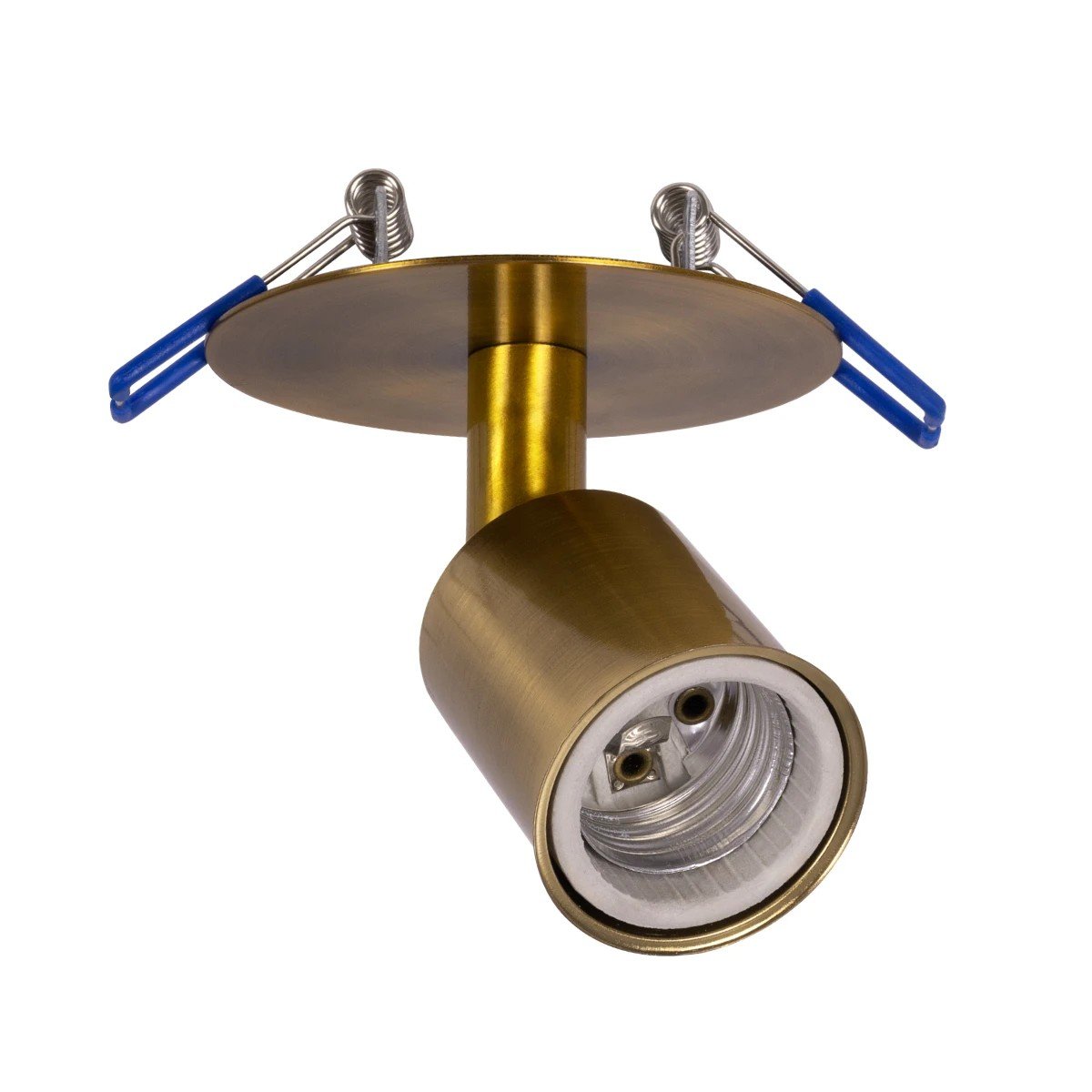 999_0061_0 GLOBOSTAR® SARA 999-0061 Χωνευτό Φωτιστικό Οροφής με Ντουί 1 x E27 AC 220-240V IP20 - Χρυσό - Μ8.5 x Π8.5 x Υ11cm - Image 1