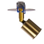 GLOBOSTAR® SARA 999-0061 Χωνευτό Φωτιστικό Οροφής με Ντουί 1 x E27 AC 220-240V IP20 - Χρυσό - Μ8.5 x Π8.5 x Υ11cm - Image 4