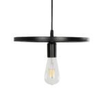 GLOBOSTAR® CASTOR 999-0228 Vintage Κρεμαστό Φωτιστικό Οροφής με Ντουί 1 x E27 AC 220-240V IP20 - Μαύρο - Μ30 x Π30 x Υ11cm - Image 3