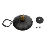 GLOBOSTAR® MARGI 999-0229 Vintage Κρεμαστό Φωτιστικό Οροφής με Ντουί 1 x E27 AC 220-240V IP20 - Μαύρο & Χρυσό - Μ26 x Π26 x Υ14cm - Image 10