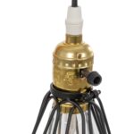 GLOBOSTAR® ELMA 999-0239 Μοντέρνο Επιτραπέζιο Φωτιστικό Πορτατίφ με Ντουί 1 x E27 AC 220-240V IP20 - Μπεζ & Μαύρο - Μ35 x Π20 x Υ43cm - Image 6