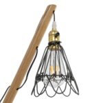 GLOBOSTAR® ELMA 999-0239 Μοντέρνο Επιτραπέζιο Φωτιστικό Πορτατίφ με Ντουί 1 x E27 AC 220-240V IP20 - Μπεζ & Μαύρο - Μ35 x Π20 x Υ43cm - Image 7