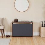 Παπουτσοθήκη 6 ζεύγων Step Megapap χρώμα καρυδί 60x30x42εκ. - Image 3