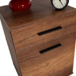 Κομοδίνο - Συρταριέρα γραφείου Trendline Megapap χρώμα καρυδί 40x39x57εκ. - Image 4