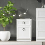 Κομοδίνο Hampton Megapap χρώμα λευκό 40x38x63εκ. - Image 3