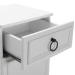 Κομοδίνο Hampton Megapap χρώμα λευκό 40x38x63εκ. - Image 6