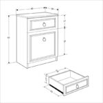 Κομοδίνο Hampton Megapap χρώμα λευκό 40x38x63εκ. - Image 7