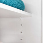 Ντουλάπι με καλάθι απλύτων Diamond Megapap χρώμα λευκό gloss 52x38x187εκ. - Image 6