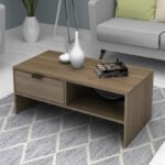 Τραπεζάκι σαλονιού Galaxy Megapap χρώμα καρυδί 100x50x42εκ. - Image 3