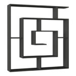 Βιβλιοθήκη Labirent Megapap χρώμα ανθρακί 125x22x129εκ. - Image 4