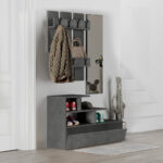 Έπιπλο εισόδου Vesty Megapap χρώμα γκρι ρετρό 100x30x61εκ. - Image 2