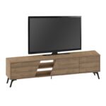 Έπιπλο τηλεόρασης Fiona Megapap χρώμα ανοιχτό καρυδί 180x35,6x48εκ. - Image 5