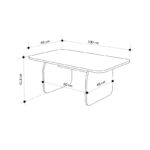 Τραπεζάκι σαλονιού Pietra Megapap χρώμα sepet oak - sandstone 100x60x41,8εκ. - Image 5