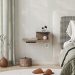 Κομοδίνο επιτοίχιο Luno Megapap με LED χρώμα sepet oak 40x30x16,2εκ. - Image 3