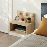 Κομοδίνο επιτοίχιο Treo Megapap με LED χρώμα sapphire oak 40x30x33,8εκ. - Image 4