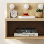 Κομοδίνο επιτοίχιο Treo Megapap με LED χρώμα sapphire oak 40x30x33,8εκ. - Image 5