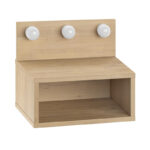 Κομοδίνο επιτοίχιο Treo Megapap με LED χρώμα sapphire oak 40x30x33,8εκ. - Image 6