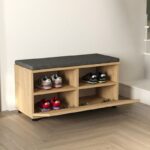 Παπουτσοθήκη Twain Megapap 8 ζευγών χρώμα sapphire oak 80x35x42εκ. - Image 2