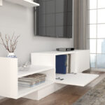 Σύνθεση τηλεόρασης Egemen Megapap χρώμα λευκό 180x32x40εκ. - Image 4