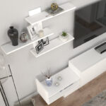 Σύνθεση τηλεόρασης Egemen Megapap χρώμα λευκό 180x32x40εκ. - Image 5