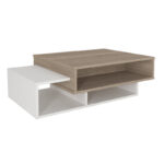 Τραπεζάκι σαλονιού Tab Megapap χρώμα λευκό - cordoba 105x60x32εκ. - Image 4