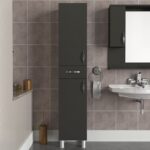 Ντουλάπι κουζίνας - μπάνιου Selina Megapap χρώμα ανθρακί 35x31x179εκ. - Image 5