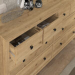 Συρταριέρα - Μπουφές Sabina Megapap χρώμα sepet oak 160x50x96εκ. - Image 3