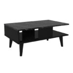 Τραπεζάκι σαλονιού Andros Megapap χρώμα μαύρο - μαύρο εφέ μαρμάρου 90x54x39,6εκ. - Image 4