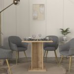 Τραπέζι Allos Megapap χρώμα sapphire oak 75x75x77εκ. - Image 5