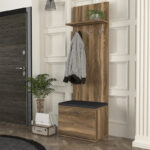 Έπιπλο εισόδου Track Megapap χρώμα καρυδί 60x38,2x190εκ.