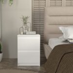 Κομοδίνο Breve Megapap χρώμα λευκό 39,8x41,8x55εκ. - Image 3