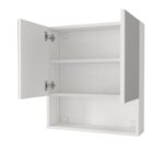 Καθρέπτης μπάνιου Trama Μegapap χρώμα λευκό 60x16,8x65εκ. - Image 2