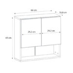 Καθρέπτης μπάνιου Trama Μegapap χρώμα λευκό 60x16,8x65εκ. - Image 6