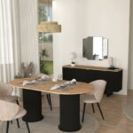 Μπουφές Bohema Megapap χρώμα μαύρο - sepet oak 180x47x76,6εκ. - Image 4