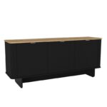 Μπουφές Bohema Megapap χρώμα μαύρο - sepet oak 180x47x76,6εκ. - Image 7