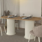 Τραπέζι Bohema Megapap χρώμα ivory - sepet oak 180x90x77,7εκ. - Image 3