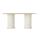 Τραπέζι Bohema Megapap χρώμα ivory - sepet oak 180x90x77,7εκ. - Image 6