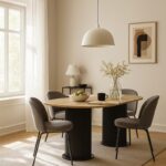 Τραπέζι Bohema Megapap χρώμα μαύρο - sepet oak 180x90x77,7εκ. - Image 5