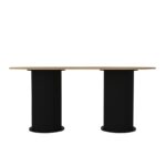 Τραπέζι Bohema Megapap χρώμα μαύρο - sepet oak 180x90x77,7εκ. - Image 9