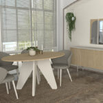 Τραπέζι Rebel Megapap χρώμα rota oak - sandstone 150x90x75εκ. - Image 4