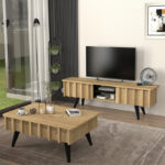 Έπιπλο τηλεόρασης Gemma Megapap χρώμα sepet oak 150x35x46,7εκ. - Image 4