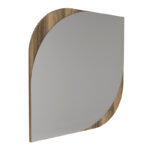 Καθρέπτης τοίχου Lava Μegapap χρώμα καρυδί 70x2,2x70εκ. - Image 3