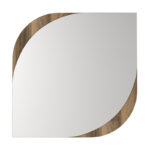 Καθρέπτης τοίχου Lava Μegapap χρώμα καρυδί 70x2,2x70εκ. - Image 4
